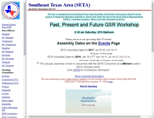 Tablet Screenshot of aa-seta.org